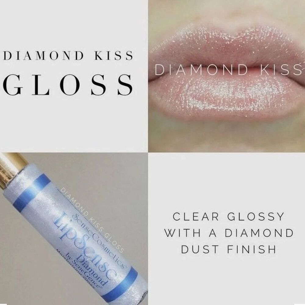 LipSense Senegence Diamond Kiss Moisturizing Lip Gloss NEW SEALED Diamond Dust